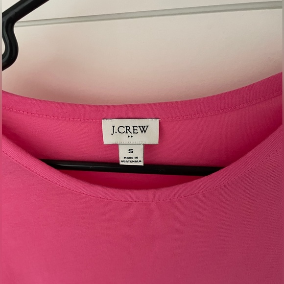 Solid Pink J. Crew Tshirt Dress - Picture 3 of 3